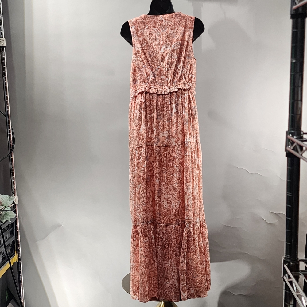 RACHEL ZOE Elegant Paisley Maxi Dress in Pink - Picture 2 of 4